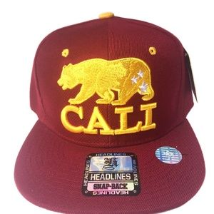 Burgundy Cali Republic Snapback